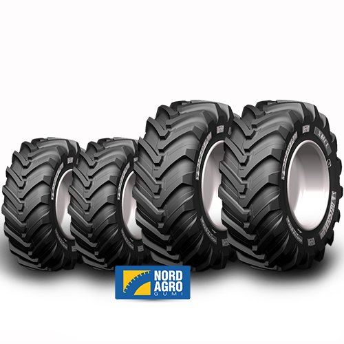 340/80R18 Michelin XMCL 143A8/143B  és 480/80R26 Michelin XMCL 167A8/167B  garnitúra